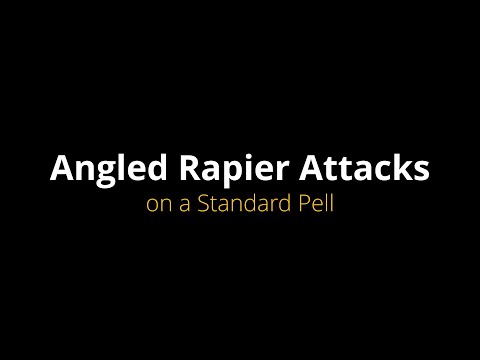 Angled Rapier Attacks on a Standard Pell