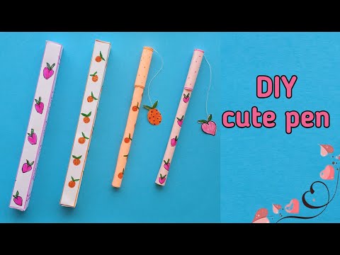 Diy homemade cute pen decoration / how to make pen decoration / homemade pen idea / #Shorts