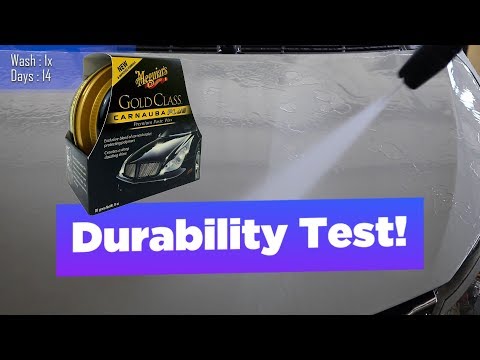 Car Wax Test : Meguiars Gold Class Carnauba Plus Wax