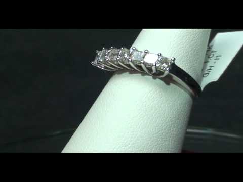 1.00 Ct Princess Cut Diamond Wedding Anniversary Ring 7