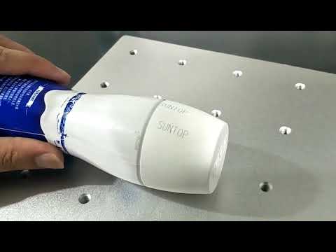 UV laser marking machien for engrave white milk PE bottle