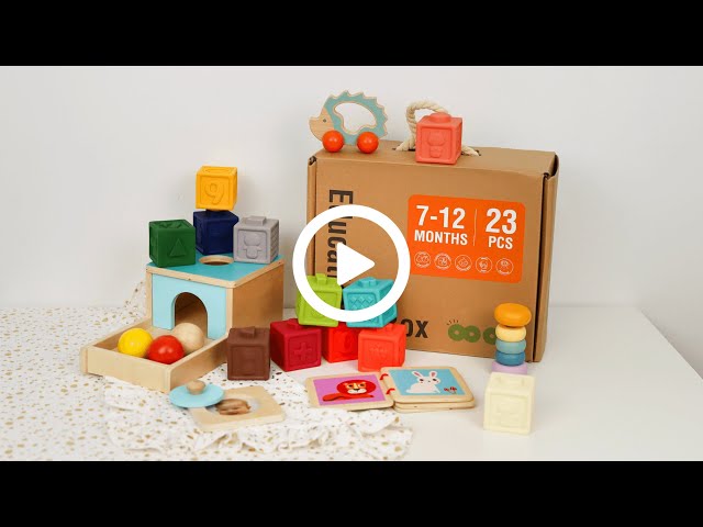 7–12 měsíců Edukační box Mini Montessori hračky pro miminka Tooky Toy