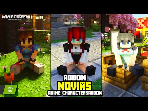 NOVIAS ADDON for MINECRAFT PE 1.20 * Anime Characters addon * MODS for MINECRAFT PE 1.20