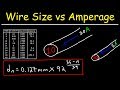 Wire Gauge - AWG, Amperage, Diameter Size, & Resistance Per Unit Length