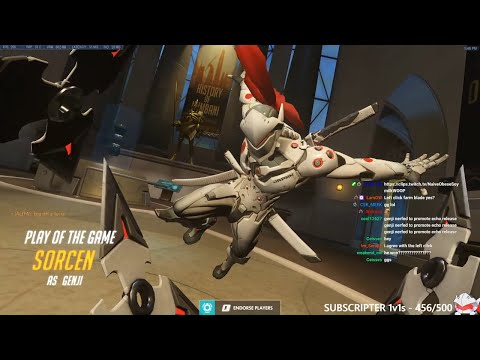 NECROS SHOWING HIS INSANE GENJI SKILLS! POTG! [ OVERWATCH SEASON 23 TOP 500 ]