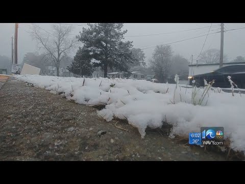 Team coverage: First snow of 2020 in Hampton Roads