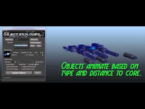 Object Exploder Python Tool For Maya