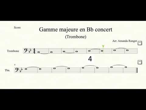 Trombone - Les sons de la gamme