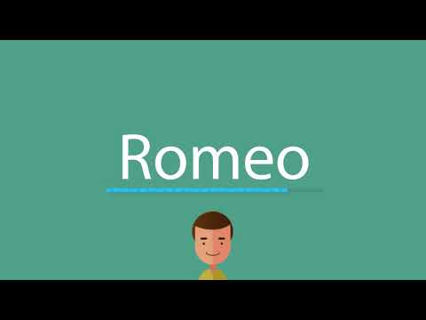 How to say Romeo