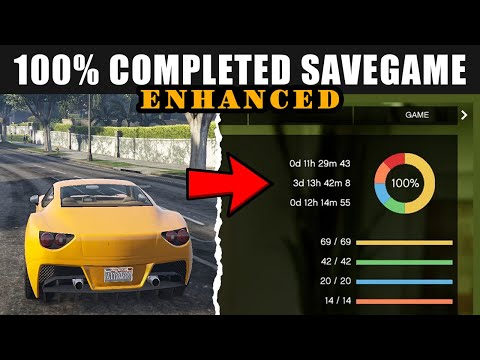 GTA 5 Enhanced All Missions 100% Completed SaveGames | GTA V Enhanced Saves Location & Installation🔥
