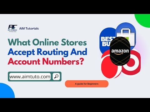 What Online Stores Accept Routing And Account Numbers | Shop Online With Checking Account Number
