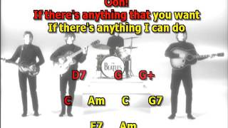 Video thumbnail of "From me to you Beatles best karaoke instrumental lyrics chords cover"