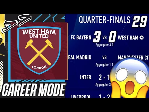 3-0 DOWN IN THE FIRST LEG..CAN WE DO THE IMPOSSIBLE?!!😱 - FIFA 21 West Ham Career Mode EP29