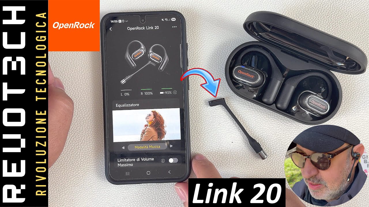 OpenRock Link 20. Le Prime Cuffie Open Ear AI con Microfono Magnetico - Review