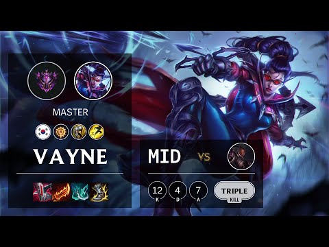 Vayne Mid vs Lucian - KR Master Patch 10.24