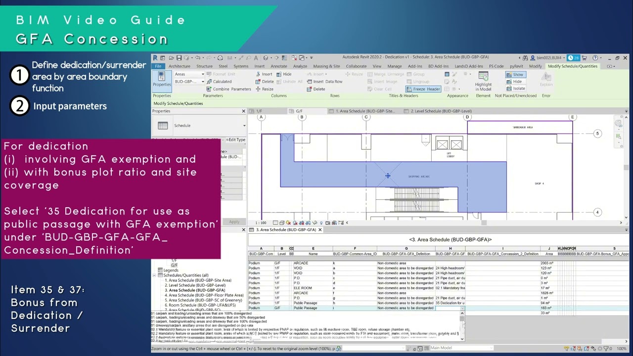 Item 35 & 37 - Bonus from Dedication Surrender