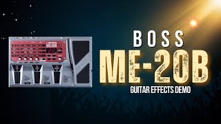 Video thumbnail for Boss ME-20B Bass Guitar Effects Sound Test Demo by Guitar Gear Spot