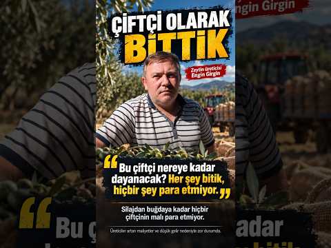Zeytin üreticisi: “Çiftçi olarak bittik, son nokta” #ZeytinÜreticisi #Çiftçi #Tarım #Üretici