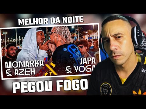 CLIMA ESQUENTOU 😱🔥🤬 JAPA E YOGA X MONARKA E AZÊH  SEMIFINAL  BATALHA DA TORRE   215º