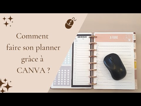 Comment faire son planner grâce à CANVA