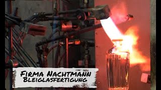 Bleiglas-Produktionsabläufe bei der Firma Nachtmann in Weiden.