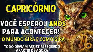 CAPRICÓRNIO ♑MUDANÇA COMPLETÍSSIMA😱 O MUNDO GIRA E COMO GIRA! ATÉ QUE ENFIM SEU CAVALO BRANCO CHEGOU