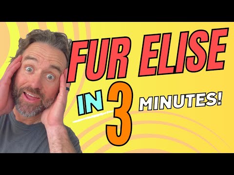 Fur Elise Piano Tutorial in 3 Minutes! (QUICK & EASY)