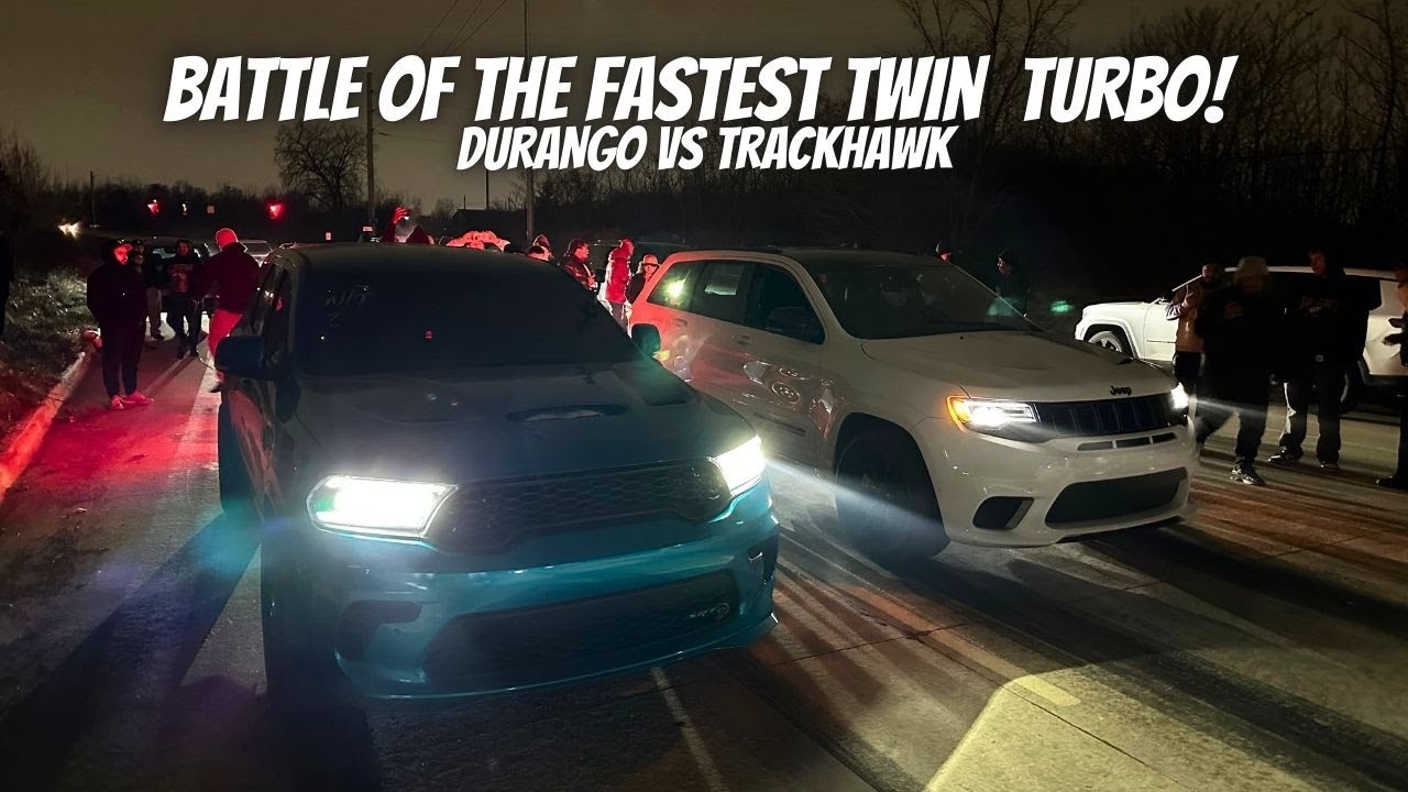 Illegal Money Race: Dodge Durango Hellcat Drags Jeep Trackhawk Next to ...