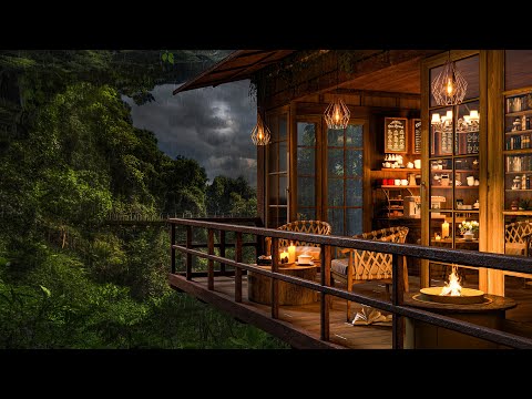 4K Relax Coffee Shop - Jazz Cafe Instrumental Music for Relaxing, Studying and Working
