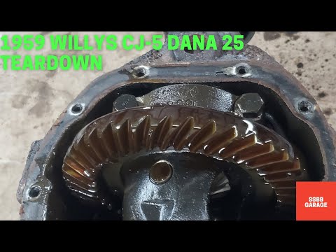 1959 Willys "Jeep" CJ-5 Front Dana 25/27 Axle Teardown