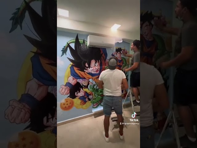 Vídeo relacionado con Oedim Vinilo de Pared Tamaño Real Dragon Ball Super Goku Super Saiyan, Producto Oficial, 75x130cm, Vinilo para Paredes, DBS