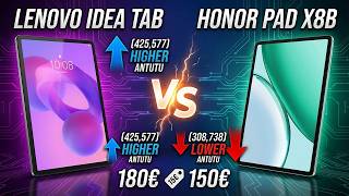 Lenovo idea Tab vs Honor Pad X8b
