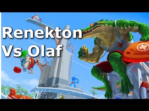 Renekton Vs Olaf Top Lane Commentary - Season 6 - League of Legends