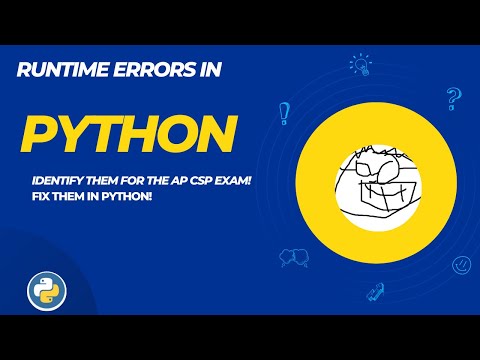 023 Runtime Errors Includes Python Lab With Autograding