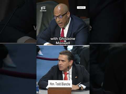 Booker GRILLS Blanche over meeting with Ghislaine Maxwell