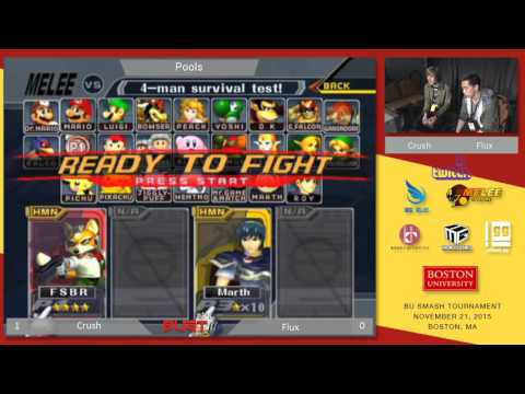BUST3 - Crush (Fox) vs Flux (Marth) - SSBM Pools