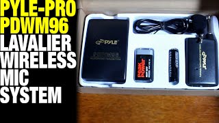 Video thumbnail for Pyle-Pro PDWM96 Lavalier Wireless Microphone System Review by LiftingDad