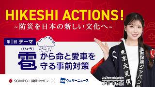 【HIKESHI ACTIONS！】損保ジャパン×WNI-「雹（ひょう）」から命と愛車を守る事前対策