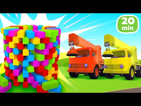 Die Helfer Autos - Lehrreicher Zeichentrick für Kinder! Große Hilfe für kleine Probleme