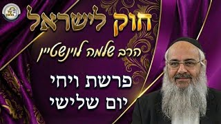 חוק לישראל - פרשת ויחי - יום שלישי | הרב שלמה לוינשטיין (ארגון קול הלשון) - התמונה מוצגת ישירות מתוך אתר האינטרנט יוטיוב. זכויות היוצרים בתמונה שייכות ליוצרה. קישור קרדיט למקור התוכן נמצא בתוך דף הסרטון