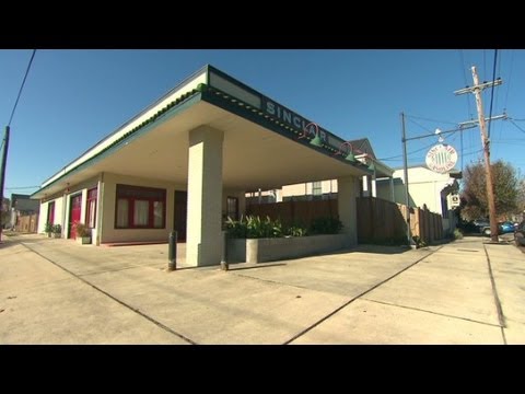 Living in a converted gas station