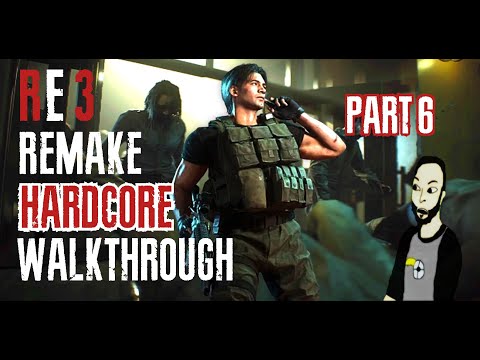 CLASSIC CARLOS (Part 6: Hospital) HARDCORE PC WALKTHROUGH│Resident Evil 3 Remake w/ Timestamps