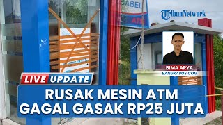 ATM Bank SumselBabel Dirusak di Sungailiat, Uang Rp 25 Juta Gagal Digasak Pelaku