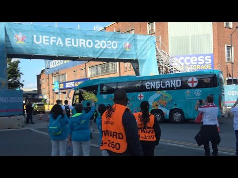 Euro 2020: England, Denmark arrive at Wembley by bus | AFP