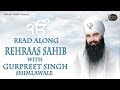 Rehraas Sahib : Bhai Gurpreet Singh Shimla  Wale | Learn Gurbani | Gurbani Shabad Kirtan