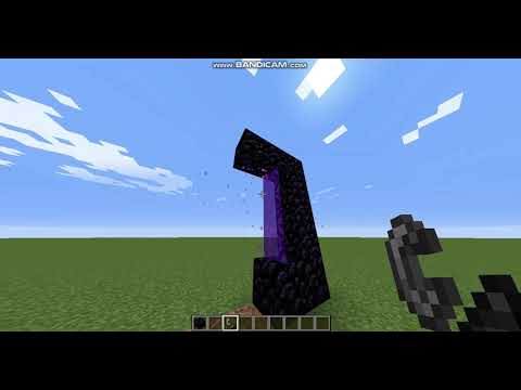 SMALLEST PORTAL How to Make Tiny Nether portal in Minecraft #minecraftnetherportal (small)