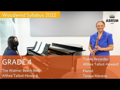 Woodwind Syllabus 2022 – The Walmer Beach Reel, Althea Talbot-Howard | ABRSM Grade 4 Treble Recorder
