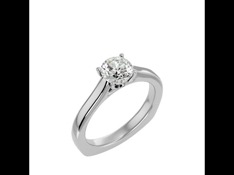 Inel de Logodna Mesmerizing Briliant Aur Alb 18k Real Diamond - Selma