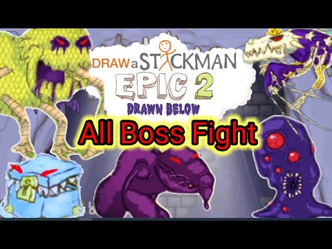 Draw a Stickman EPIC2: Drawn Below #All Boss Fight