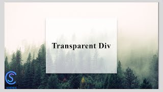 Transparent div in HTML CSS | Computer Science